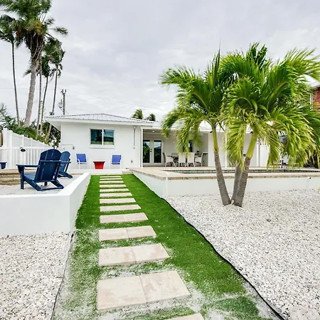 Updated St James City Home On Canal With Pool And Dock